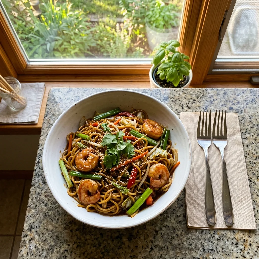 Shrimp Lo Mein - nutrition facts and calorie information