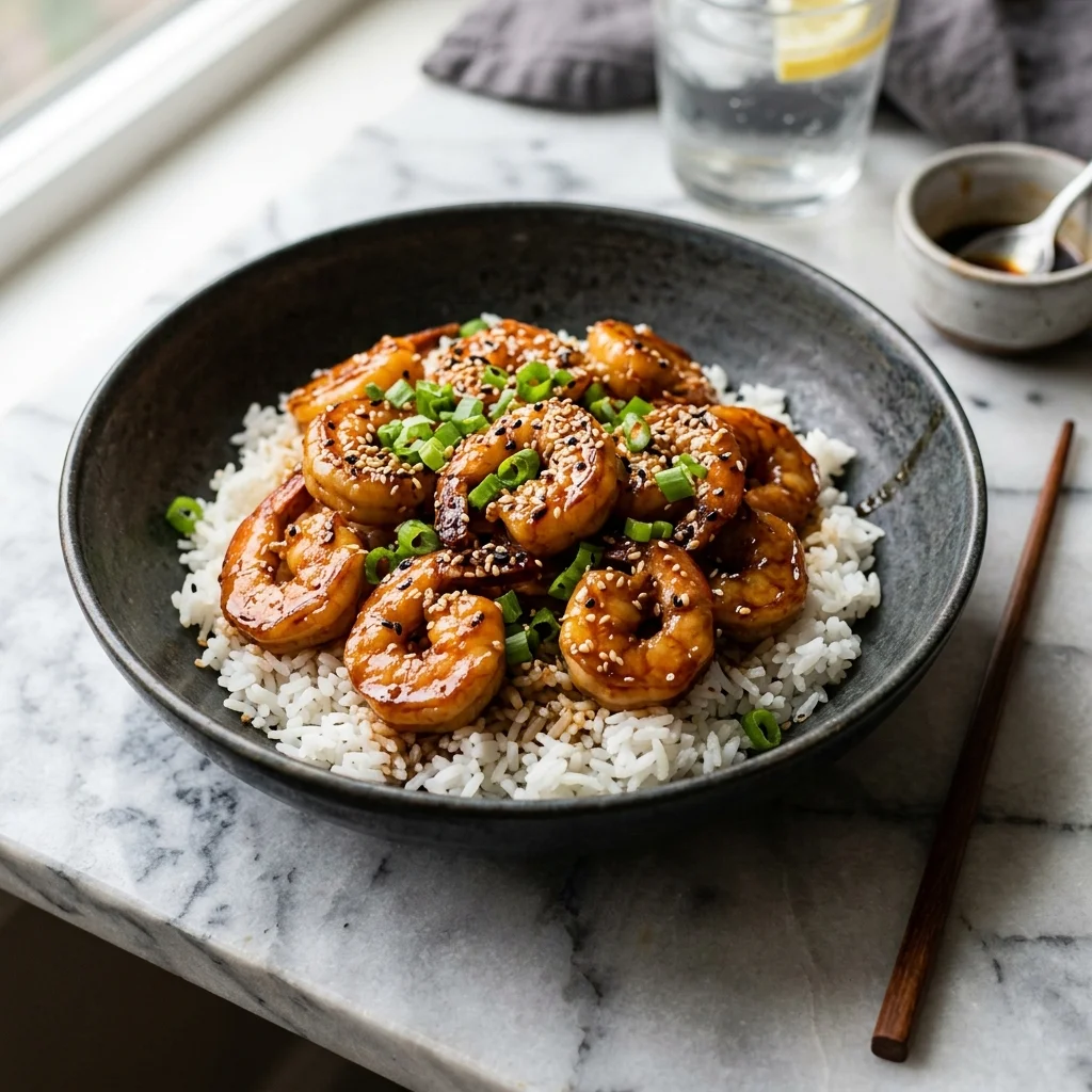 Shrimp Teriyaki - nutrition facts and calorie information