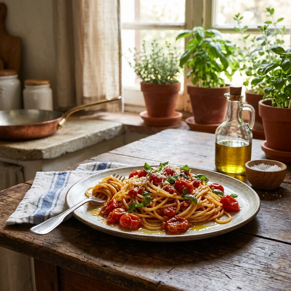 Spaghetti Pomodoro - nutrition facts and calorie information