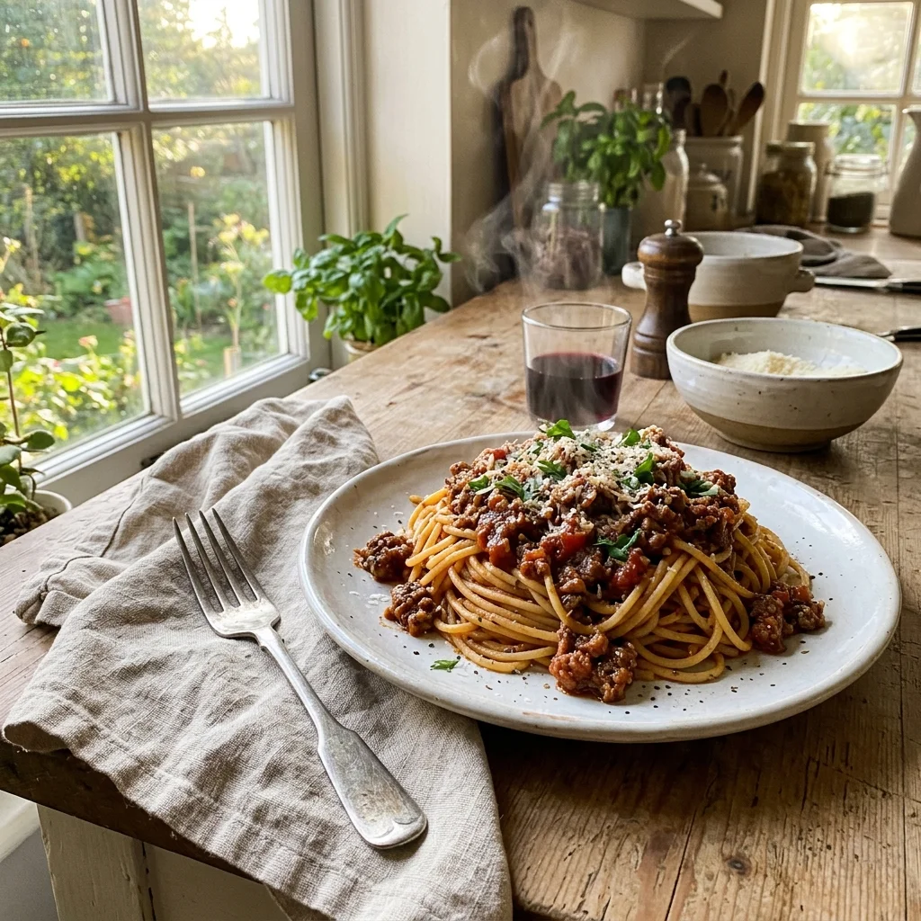 Spaghetti With Meat Sauce - nutrition facts and calorie information