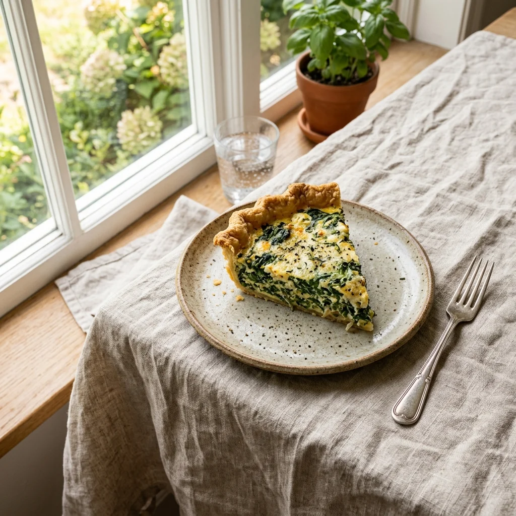 Spinach Quiche - nutrition facts and calorie information