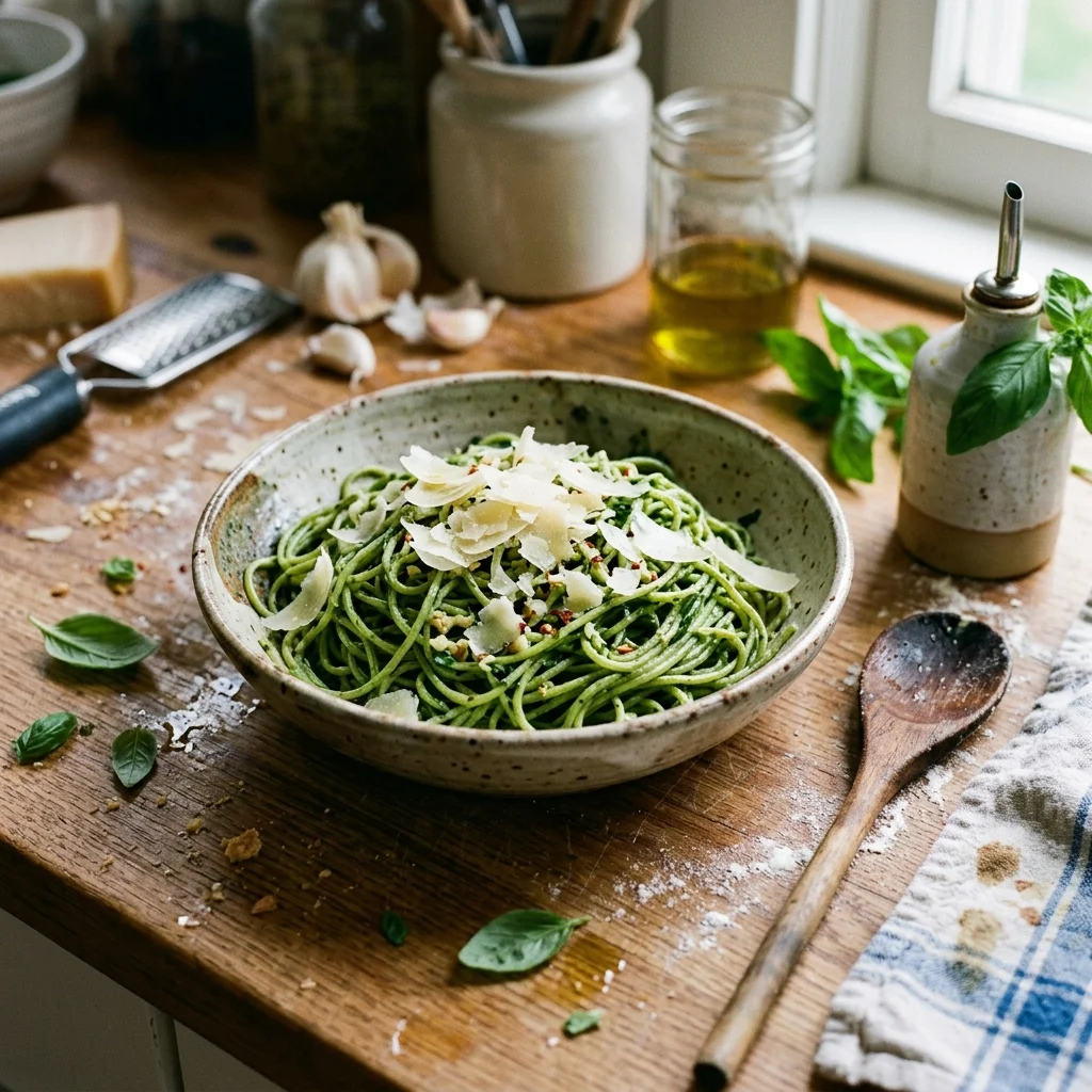 Spinach Spaghetti - nutrition facts and calorie information