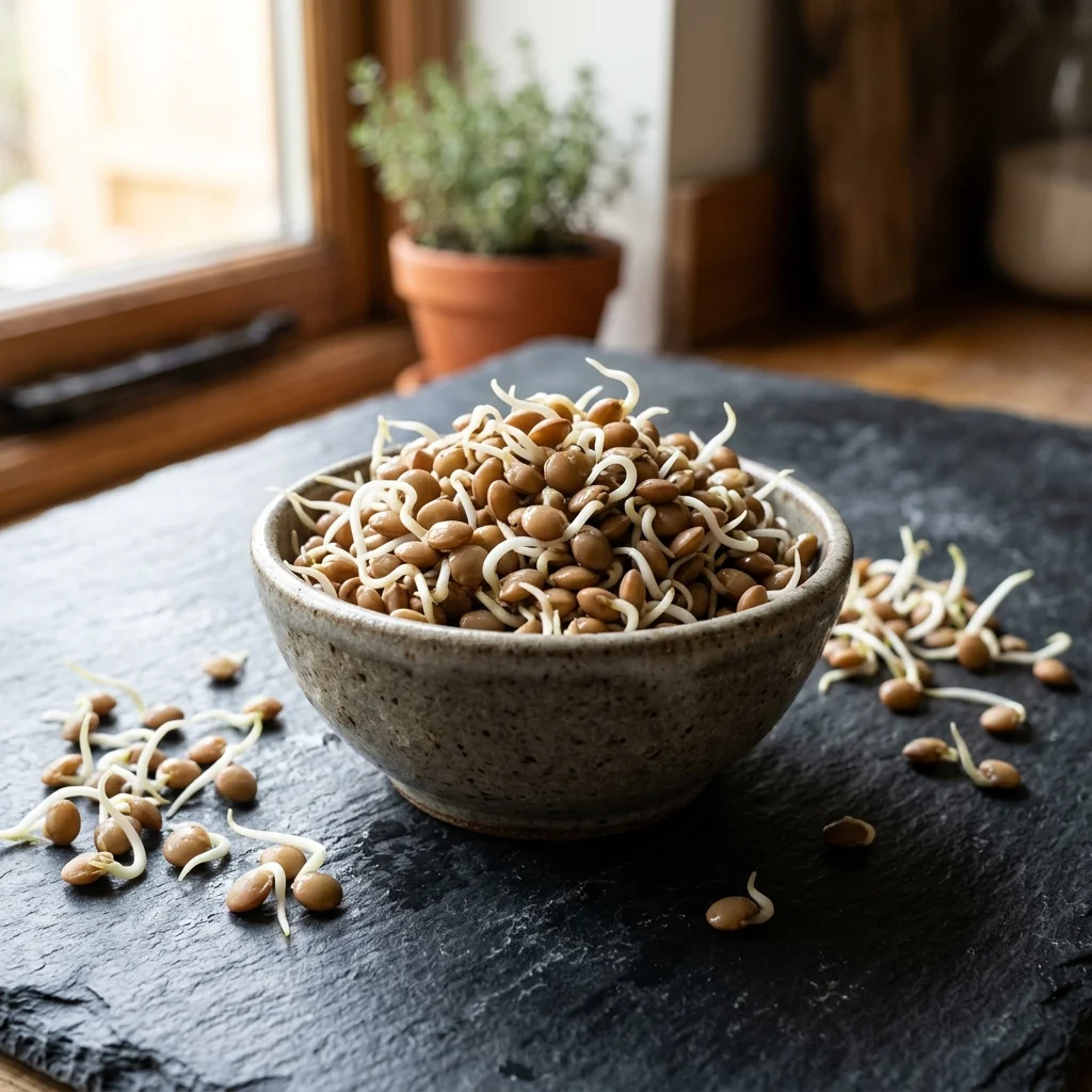 Sprouted Lentils - nutrition facts and calorie information