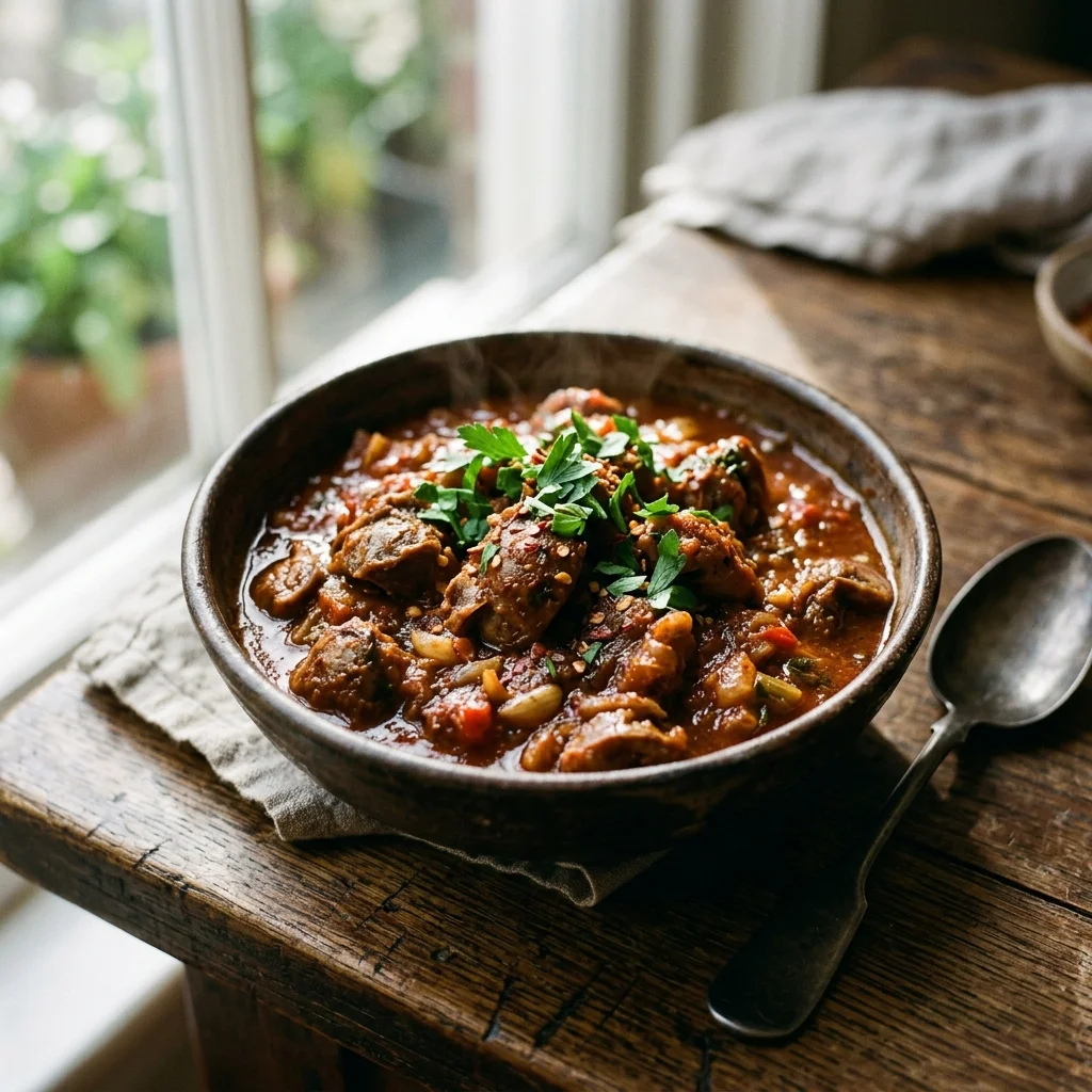 Stewed Gizzards - nutrition facts and calorie information