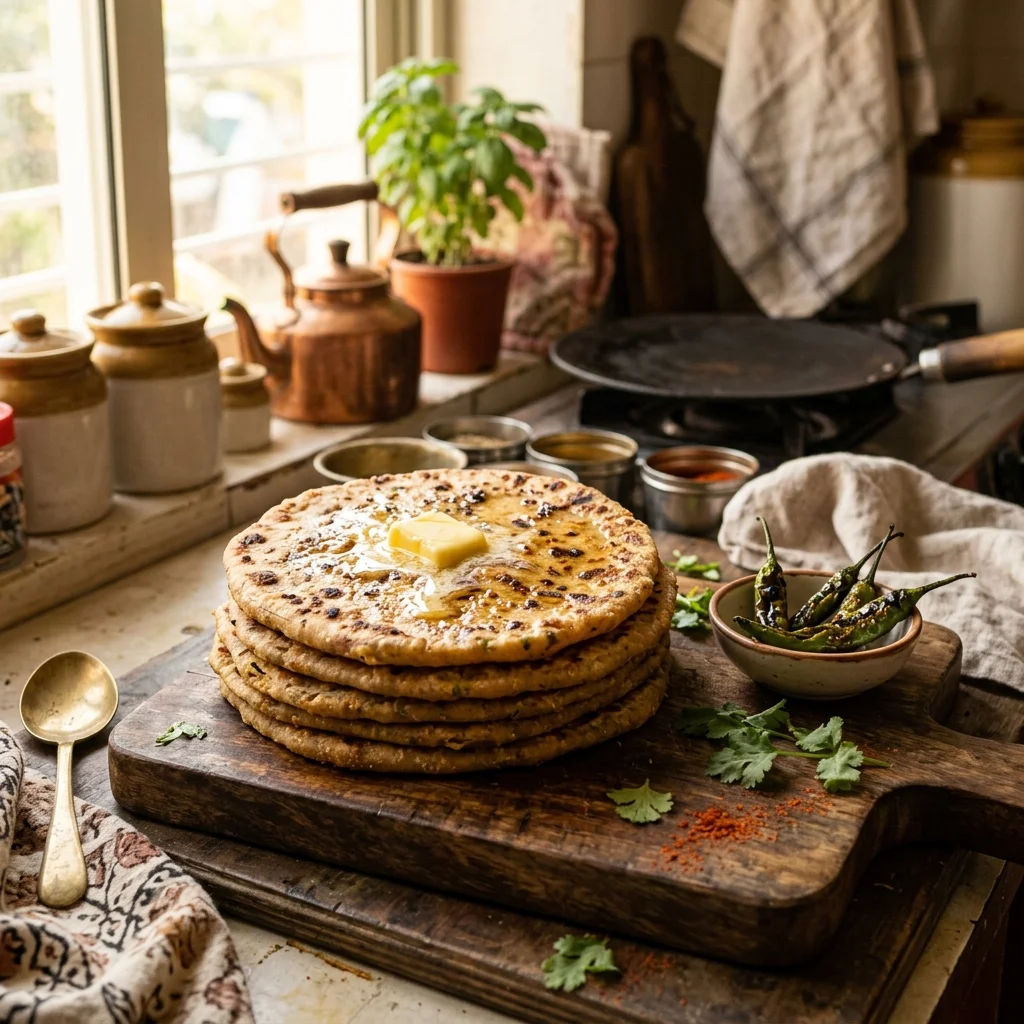 Vada Paratha - nutrition facts and calorie information