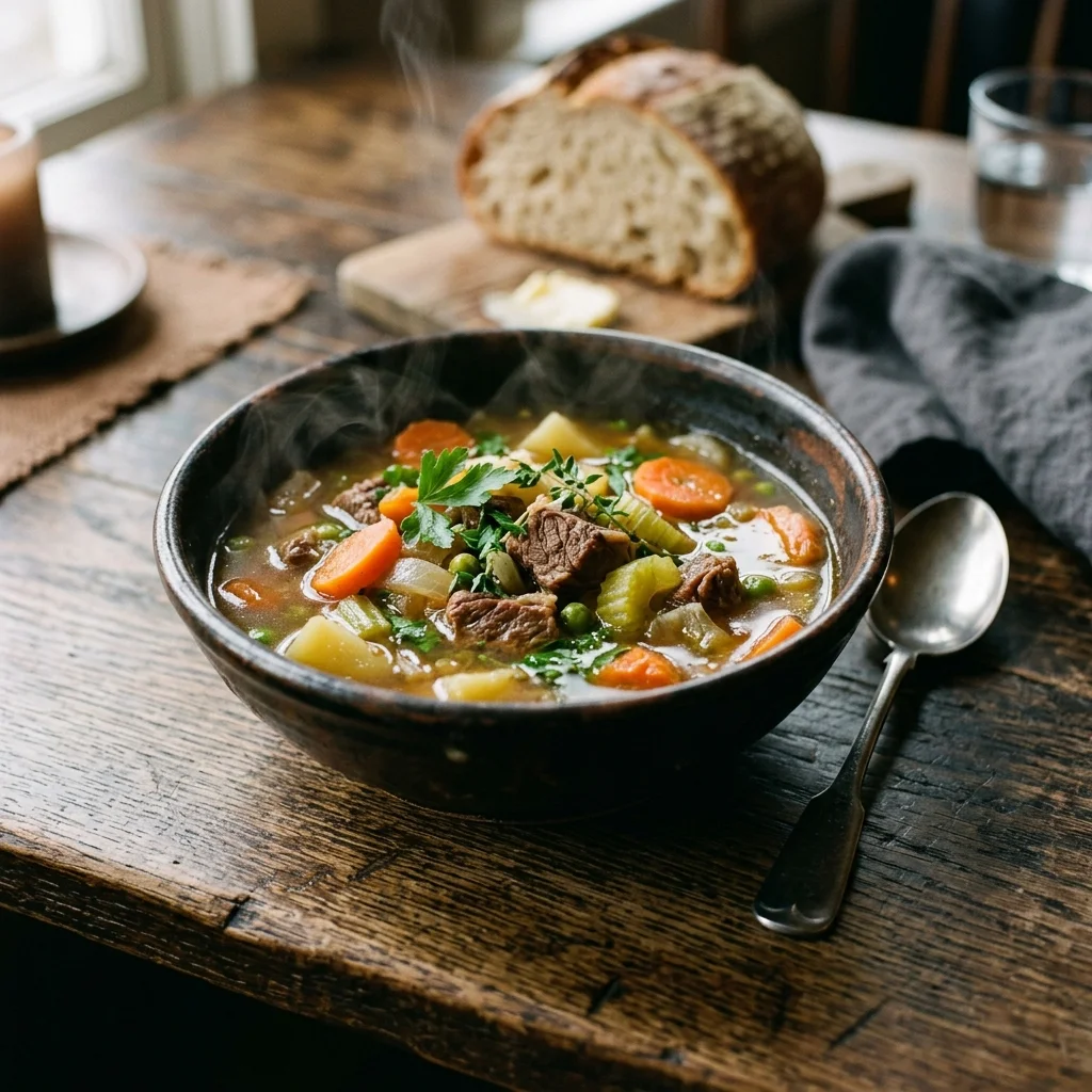 Vegetable Beef Soup - nutrition facts and calorie information