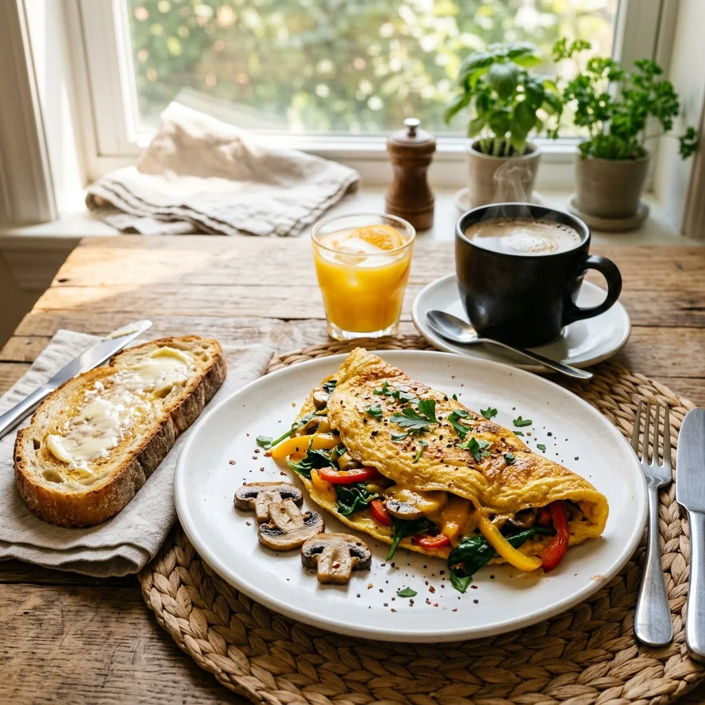 Vegetable Omelet - nutrition facts and calorie information