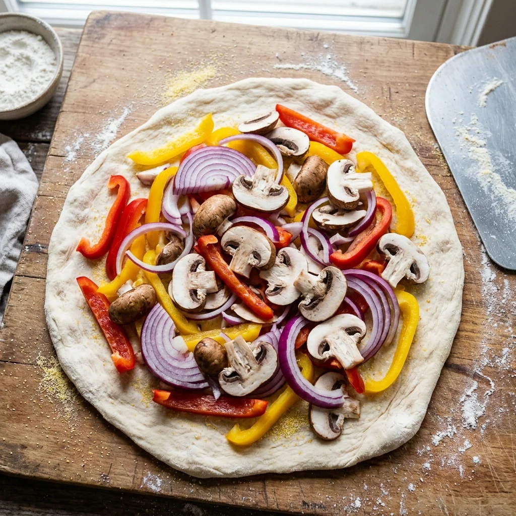 Vegetable Pizza Topping - nutrition facts and calorie information