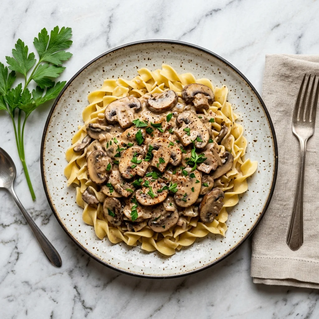 Vegetarian Stroganoff - nutrition facts and calorie information